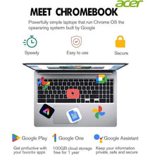 Load image into Gallery viewer, Acer Chromebook 315 Laptop for Business, 15.6" HD Display, Intel Celeron N4020, 4GB RAM 64GB eMMC, Intel UHD Graphics, Chrom OS