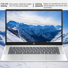 Load image into Gallery viewer, HP 2024 Newest Chromebook 14 inch FHD Laptop,Intel Processor N100,4GB LPDDR5 RAM,64GB eMMC,Intel UHD Graphics,Chrome OS,Silver