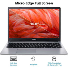 Load image into Gallery viewer, Acer Chromebook 315 Laptop for Business, 15.6" HD Display, Intel Celeron N4020, 4GB RAM 64GB eMMC, Intel UHD Graphics, Chrom OS