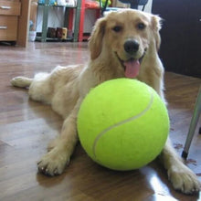 Load image into Gallery viewer, 24cm Dog Tennis Ball Chew Toys Giant Inflatable Pet Tennis Ball Portable Outdoor Dog Teeth Cleaning Playing Game Interactive Toy