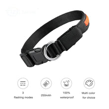 Load image into Gallery viewer, MASBRILL LED Dog Collar Luminous Pet Products Safety Stylish Flashing Glow Necklace Waterproof Reflective Pet Dog Accessories