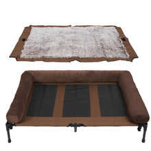 Load image into Gallery viewer, Extra Large Cooling Elevated Dog Bed with Bolster Raised Pet Cot Lounger Indoor Outdoor Waterproof