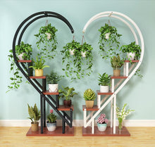 Load image into Gallery viewer, Living room household flower shelf, multi-storey indoor balcony iron circular shelf, decorative green lotus pendant orchid shelf