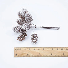 Load image into Gallery viewer, 10pcs/Bundle Artificial Plants Fake Pine Cone Decorative Flowers Wreaths Christmas Home Decor Diy Wedding Handmade Pompon