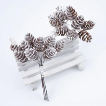 Load image into Gallery viewer, 10pcs/Bundle Artificial Plants Fake Pine Cone Decorative Flowers Wreaths Christmas Home Decor Diy Wedding Handmade Pompon