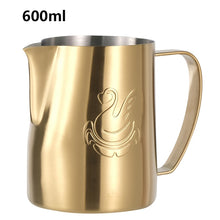Load image into Gallery viewer, JIBBI Milk Steaming Frothing Pitcher Stainless Steel Non-Stick Milk Jug Pull Flower Cup Perfect for Coffee Cappuccino Latte Art