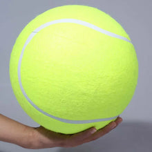 Load image into Gallery viewer, 24cm Dog Tennis Ball Chew Toys Giant Inflatable Pet Tennis Ball Portable Outdoor Dog Teeth Cleaning Playing Game Interactive Toy