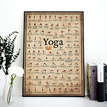 Load image into Gallery viewer, Home Exercise Gym Yoga Ashtanga Chart Pose Health Poster Wall Art Canvas Painting Yoga Print Living Room Home Wall Decor