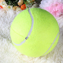 Load image into Gallery viewer, 24cm Dog Tennis Ball Chew Toys Giant Inflatable Pet Tennis Ball Portable Outdoor Dog Teeth Cleaning Playing Game Interactive Toy