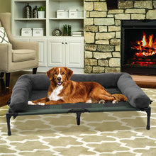 Load image into Gallery viewer, Extra Large Cooling Elevated Dog Bed with Bolster Raised Pet Cot Lounger Indoor Outdoor Waterproof