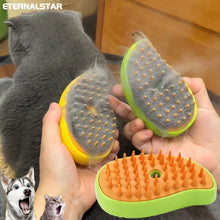 Load image into Gallery viewer, Cat Steam Brush Steam Brush 3in1 Electric Spray Cat Hair Brush Massage Pet Beauty Massage Comb Soft Silicone Hair Removal Comb