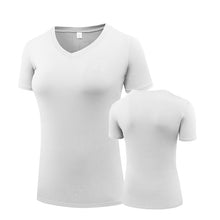 Load image into Gallery viewer, Fitness Women Shirts Quick Drying T Shirt Elastic Yoga Sport Tights Gym Running Tops Short Sleeve Tees Blouses Jersey camisole