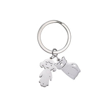 Load image into Gallery viewer, Child Mother Kid Personalized Keychain Custom Name Key Chain Boy Girl Dog Cat Gift For Women Man Family Mom Dad Original Jewelry
