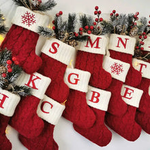 Load image into Gallery viewer, Christmas Alphabet Knitting Socks Christmas Tree Ornaments Christmas Decorations For Home