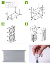 Load image into Gallery viewer, Dustproof Shoe Storage Rack Organizer Multilayer Nonwoven Shoes Storage Cabinet Home Hallway Space-saving Cabinets Shoe Shelf