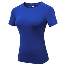 Load image into Gallery viewer, Fitness Women Shirts Quick Drying T Shirt Elastic Yoga Sport Tights Gym Running Tops Short Sleeve Tees Blouses Jersey camisole