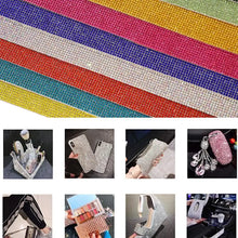 Load image into Gallery viewer, Self-Adhesive Crystal Rhinestone Sticker Shiny Glass Rhinestone Ribbon Sticker For Arts/Crafts DIY Event Car Phone Shoes Decor