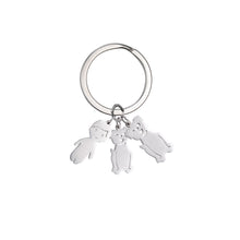 Load image into Gallery viewer, Child Mother Kid Personalized Keychain Custom Name Key Chain Boy Girl Dog Cat Gift For Women Man Family Mom Dad Original Jewelry