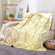 Load image into Gallery viewer, 3D print Flannel Blankets Mandala Yoga Flower Bohemia Meditation Nature Soft Comfortable Blanket