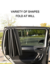 Load image into Gallery viewer, SEAMETAL 2Pcs Car Side Window Sun Shade Magnet Privacy Curtains UV Reflection Anti Glare UV Block Sunshade for Front/Back Window