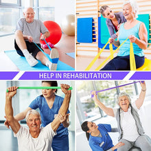 Load image into Gallery viewer, Resistance Bands Set TPE Elastic Band 4 Resistance Levels Exercise Workout Recovery Fitness Yoga Pilates Rehab Strength Training