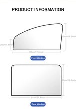 Load image into Gallery viewer, SEAMETAL 2Pcs Car Side Window Sun Shade Magnet Privacy Curtains UV Reflection Anti Glare UV Block Sunshade for Front/Back Window
