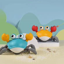 Load image into Gallery viewer, Dancing Crab Toy for Babies Crawling Interactive Escape Crabs Cute Sensing Crab Automatically Avoid Obstacles Toys Birthday Gift