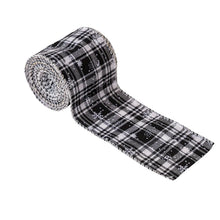 Load image into Gallery viewer, Craft Ribbon Imitation Hemp Ribbon Wire Wire Edge Linen Ribbon Christmas Decoration Red And Green Snowflake Plaid Ribbon
