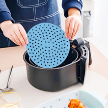 Load image into Gallery viewer, Reusable Air Fryer Silicone Accessories Liners 7.5/8.5/8/9 Inch Square Round Non-Stick Silicon Airfryer Basket