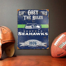 Load image into Gallery viewer, Party Animal NFL Embossed Metal Vintage Pub Signs