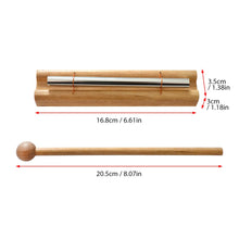 Load image into Gallery viewer, Meditation Energy Chime with Mallet Mindfulness Hand Bell Classroom Chime for Prayer Yoga Percussion Instrument Reminder Bell