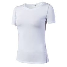 Load image into Gallery viewer, Fitness Women Shirts Quick Drying T Shirt Elastic Yoga Sport Tights Gym Running Tops Short Sleeve Tees Blouses Jersey camisole