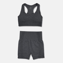 Load image into Gallery viewer, Seamless female yoga workout clothes gym fitness long sleeve crop top high waist leggings sports bra