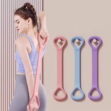 Load image into Gallery viewer, 8-shaped Fitness Resistance Band Sports Workout Elastic Band Home Fitness Rubber Pull Rope Yoga Training Exercise Gym Equipment