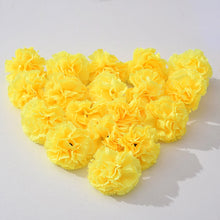 Load image into Gallery viewer, 50Pcs Marigold Artificial Flower for Diwali Home Decor DIY Wreath Garland Craft Wedding Party Decoration