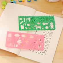 Load image into Gallery viewer, 3Pcs Children's Drawing Template Plastic Ruler Learning Educational Toys Magic Board Kids Crafts and Arts Child Manual Activity