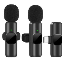 Load image into Gallery viewer, New Wireless Lavalier Microphone Portable Audio Video Recording Mini Mic for iPhone Android Live Broadcast Gaming Phone Mic