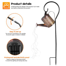 Load image into Gallery viewer, Solar Watering Can Light Hanging Waterfall Lamp Waterproof Outdoor Garden Decor Yard Porch Lawn Backyard Landscape Sun LED Lamp