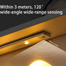 Load image into Gallery viewer, PZSUNLY Cabinet Light USB Rechargeable Motion Sensor Led Light For Kitchen Wardrobe Cabinet Lighting 20cm/30cm/40cm/60CM/80CM