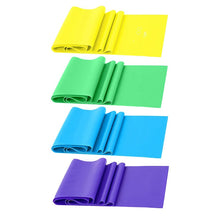 Load image into Gallery viewer, Resistance Bands Set TPE Elastic Band 4 Resistance Levels Exercise Workout Recovery Fitness Yoga Pilates Rehab Strength Training
