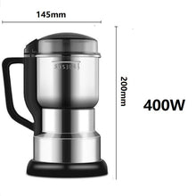 Load image into Gallery viewer, High Power Coffee Grinder Manual Victims Multifunctional Machine Portafilter Stainless Steel Cafe Drip Beans Pepper Espresso Nut