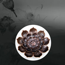 Load image into Gallery viewer, Meditation Buddha Sandalwood Stick Holder Burner Round Dish Lotus Flower Catcher Plate Incense Holders Home Decor kadzidełka