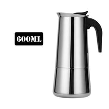 Load image into Gallery viewer, Stainless Steel Coffee Maker Coffee Pot Moka Pot Geyser Coffee Makers Kettle Coffee Brewer Latte Percolator Stove Coffee Tools