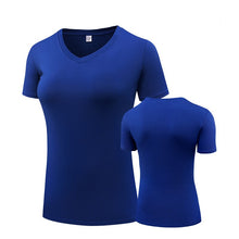 Load image into Gallery viewer, Fitness Women Shirts Quick Drying T Shirt Elastic Yoga Sport Tights Gym Running Tops Short Sleeve Tees Blouses Jersey camisole
