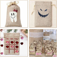 Load image into Gallery viewer, 5/10Pcs Burlap Gift Bags with Drawstring Jute Bags Linen Sacks Storage Bags Burlap Bag for Wedding Favors Party Jewelry Pouches