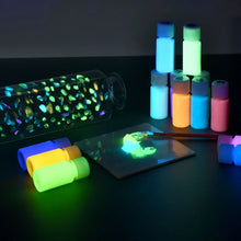 Load image into Gallery viewer, 15/20g Super Bright Luminous Epoxy Resin Pigment Glow In The Dark Liquid Colorant Body Art UV Body Paint Set Each
