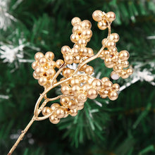 Load image into Gallery viewer, 12 Pcs Christmas Berry Decorations Fake Branches Tree Wreath Stems Artificial Flower Arrangement Picks