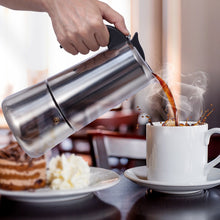 Load image into Gallery viewer, Stainless Steel Coffee Maker Coffee Pot Moka Pot Geyser Coffee Makers Kettle Coffee Brewer Latte Percolator Stove Coffee Tools