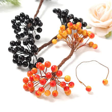 Load image into Gallery viewer, 50Heads Artificial Berry Fake Flowers Christmas Decoration Xmas Tree Ornaments Foam Berry For Home Decor DIY Garland Accessories