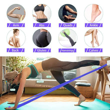 Load image into Gallery viewer, Resistance Bands Set TPE Elastic Band 4 Resistance Levels Exercise Workout Recovery Fitness Yoga Pilates Rehab Strength Training